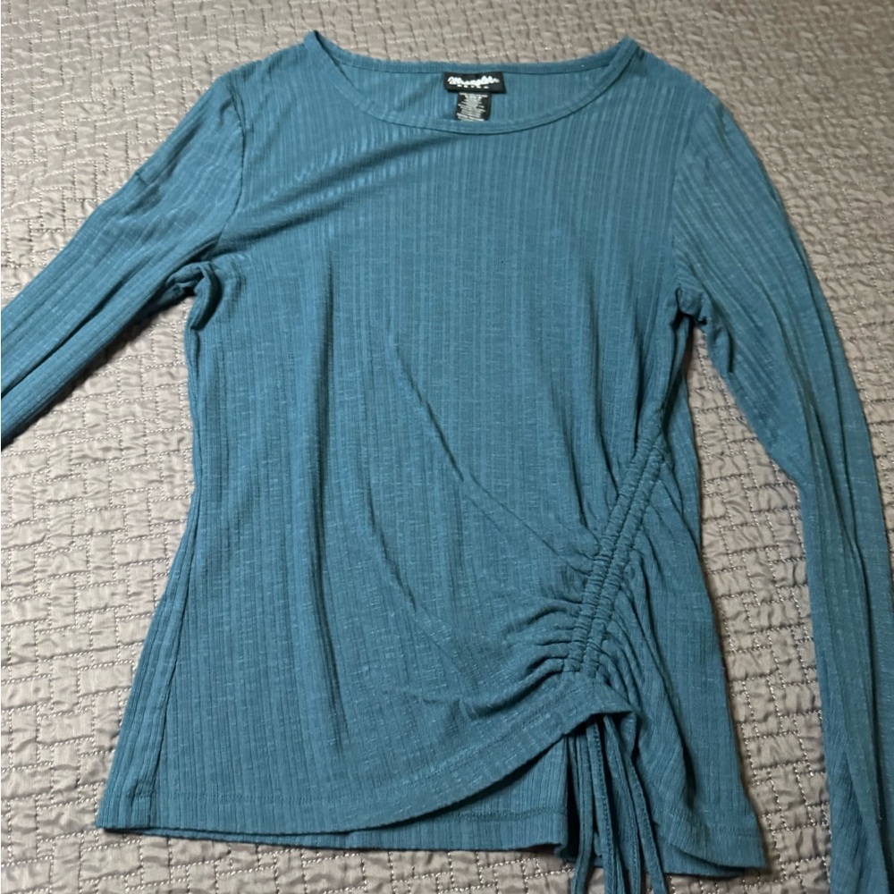 Wrangler Teal Long Sleeve Blouse